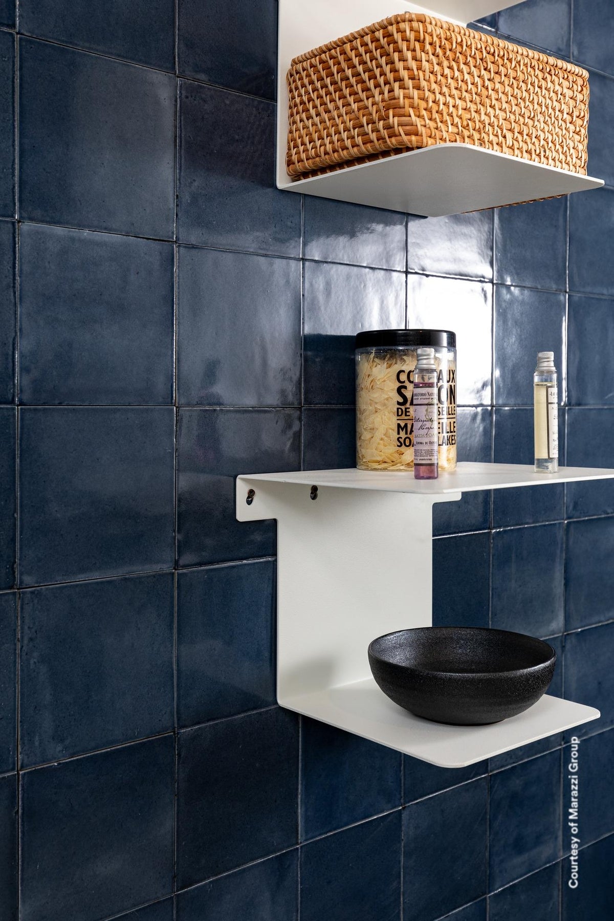 Marazzi Rice Blue Lux Gloss 150x150mm