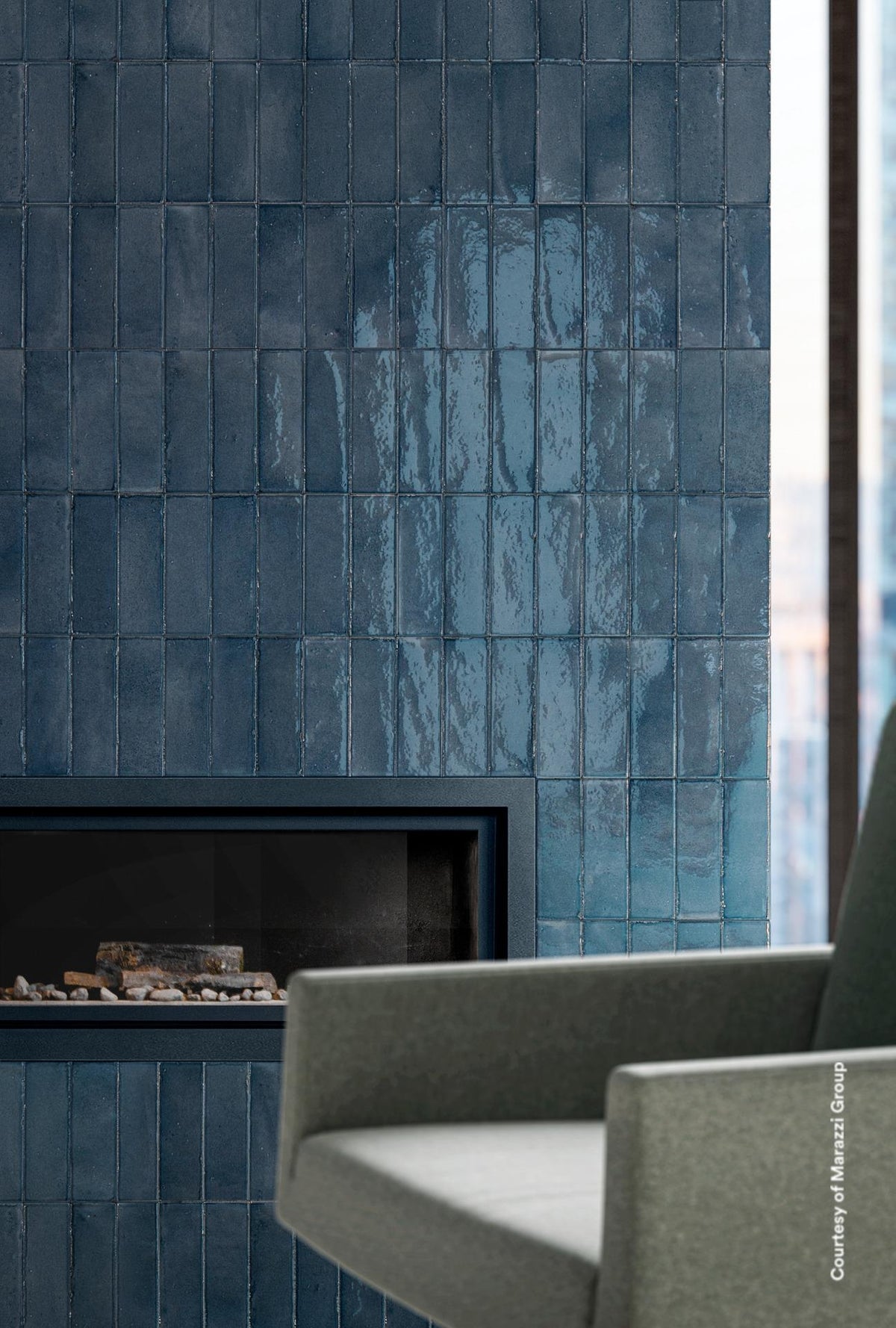 Marazzi Rice Blu Lux Gloss 50x150