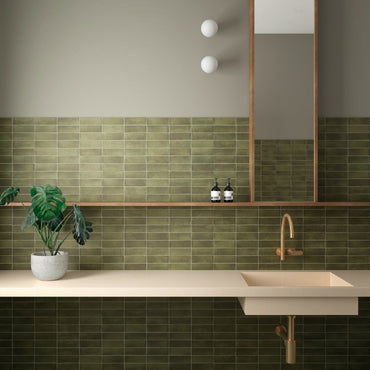 Coco Verde Matt Subway 50x150mm