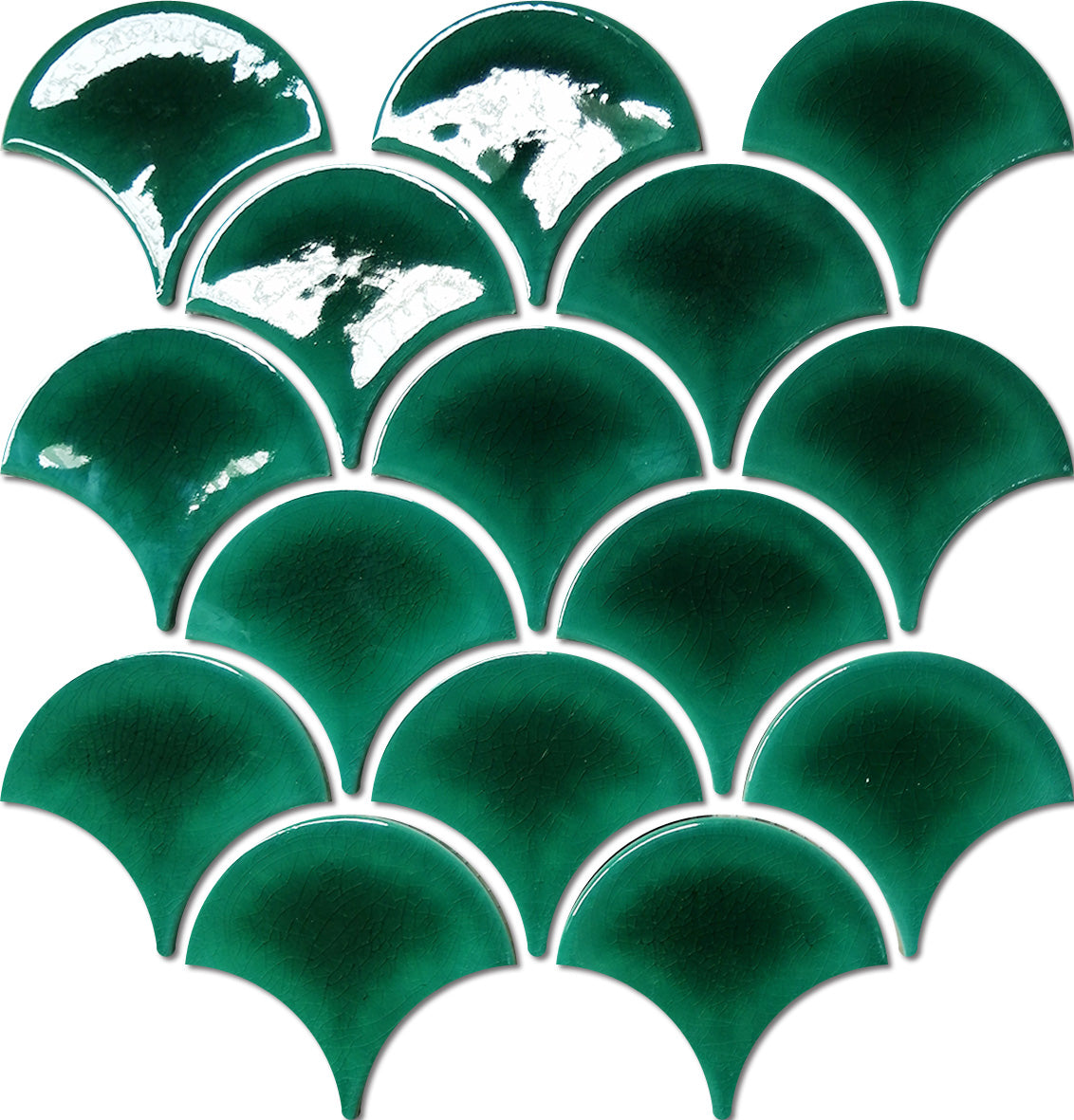 FishScale Deep Green Crackle