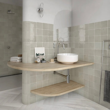 La Riviera Vert Gloss 132x132mm