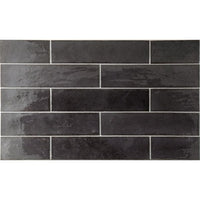 Tribeca Basalt Gloss Subway 60x246mm