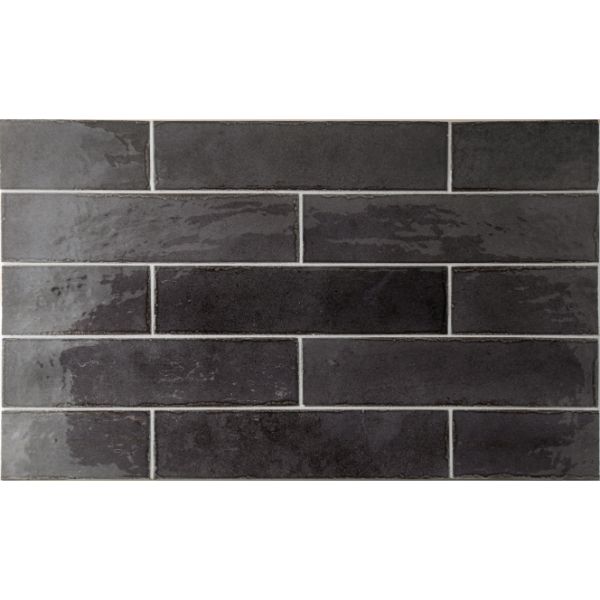 Tribeca Basalt Gloss Subway 60x246mm