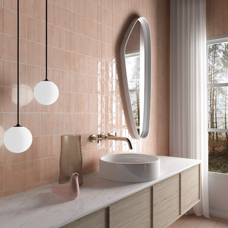 Coco Orchard Pink Gloss Subway 50x150mm