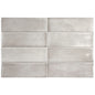 Coco Amber Grey Gloss Subway 50x150mm