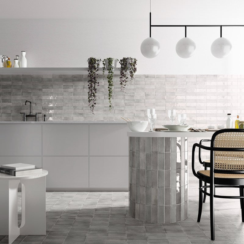 Coco Amber Grey Gloss Subway 50x150mm