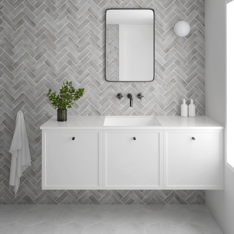 Coco Amber Grey Matt Subway 50x150mm