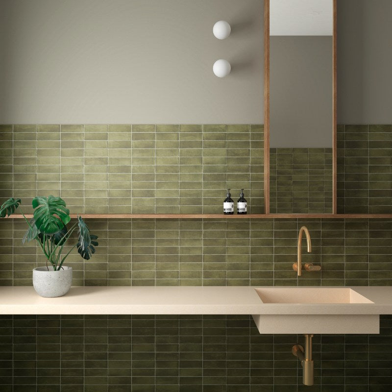 Coco Verde Matt Subway 50x150mm