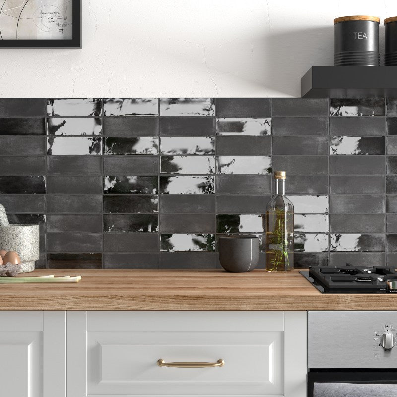 Coco Black Hat Gloss Subway 50x150mm