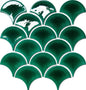 FishScale Deep Green Crackle