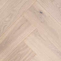 White Wash European Oak Herringbone - Engineered Timber