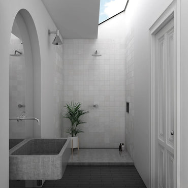 La Riviera Blanc Gloss 132x132mm