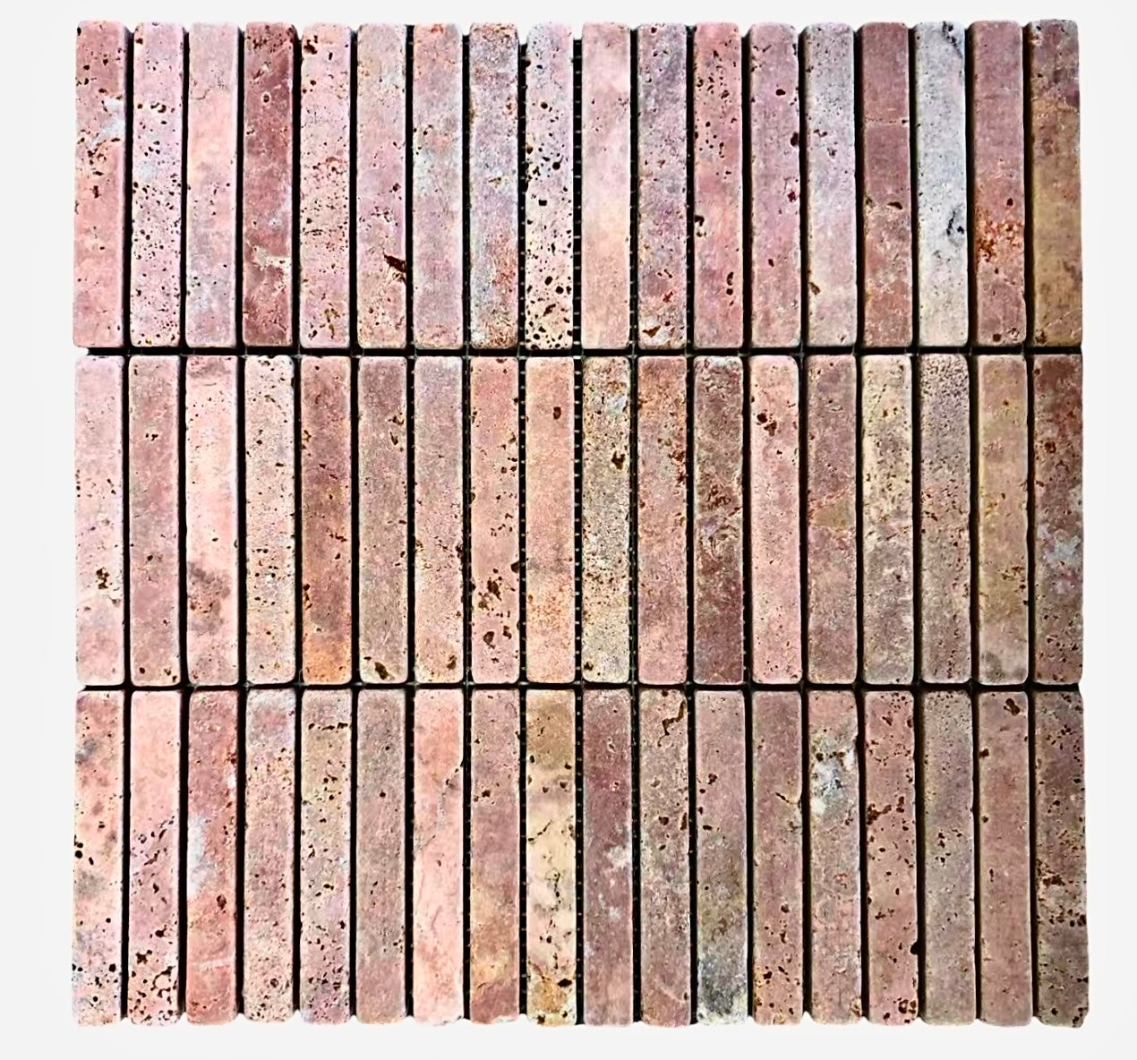 Red Travertine Stack Tumbled