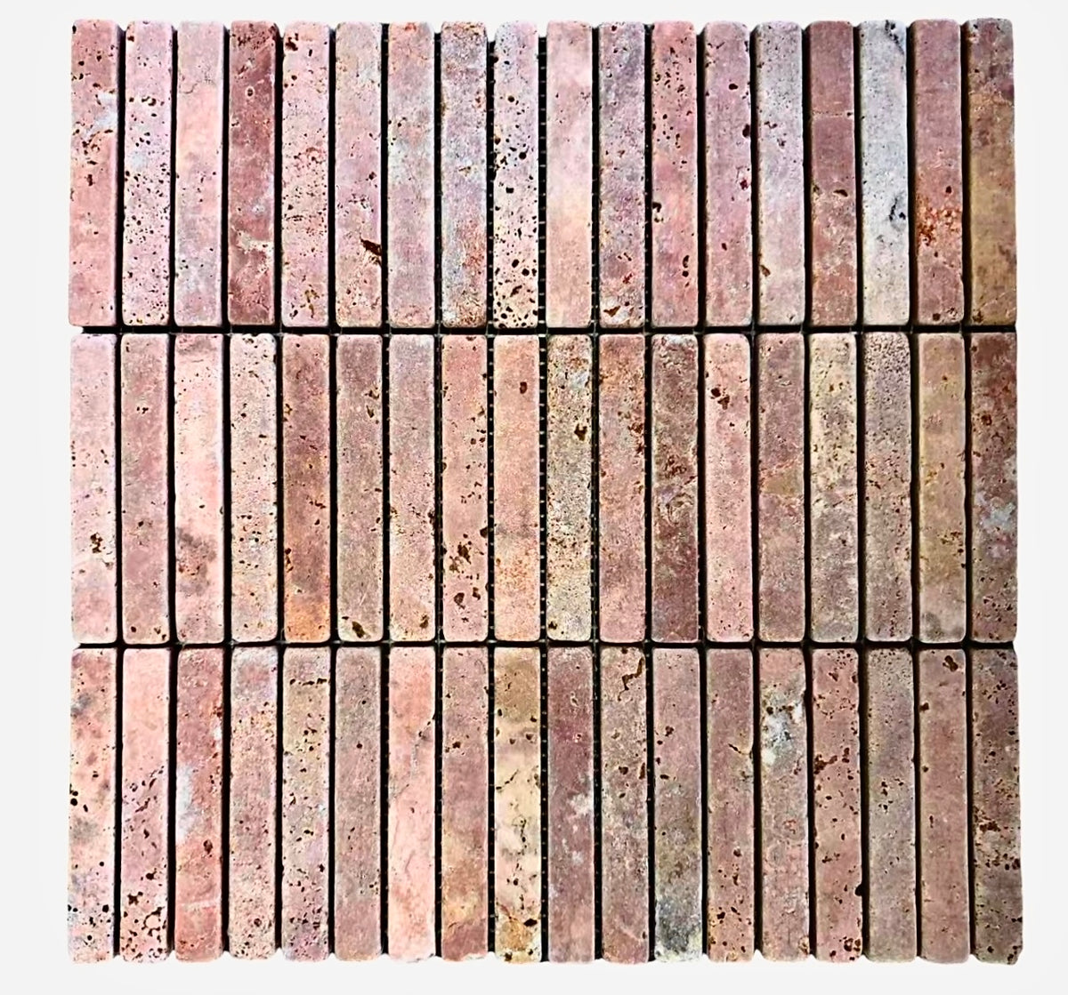 Red Travertine Stack Tumbled