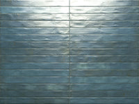 Graffiti Subway Blue Satin 48x450mm