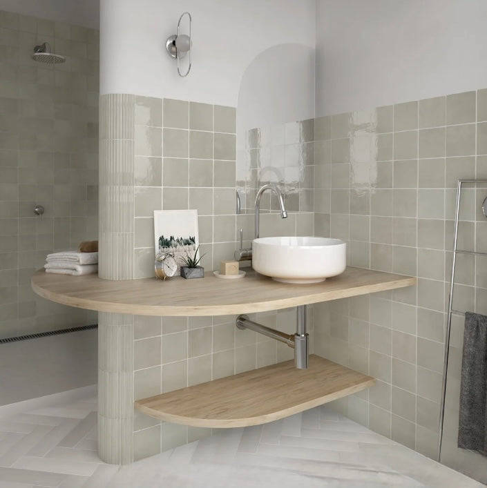 La Riviera Vert Gloss 132x132mm