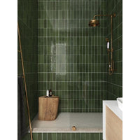 La Riviera Botanical Green Gloss Subway 65x200mm